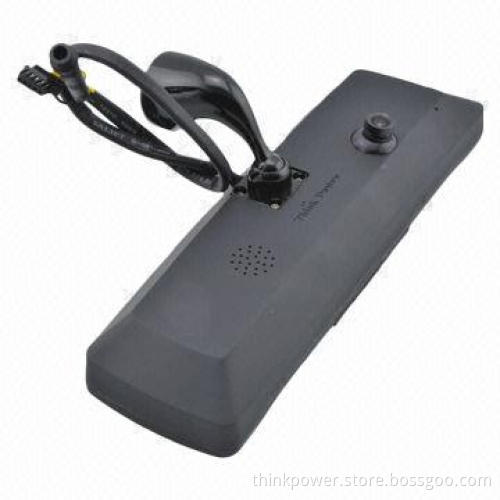 Car Security DVR with Built-in Rear-view Mirror, High-definition and Wide-angle Camera
